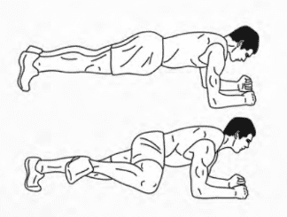 Spiderman plank abs